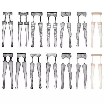 Мужские сетчатые колготки с ажурным дизайном, эластичные прозрачные колготки для выступлений в ночном клубе One Size