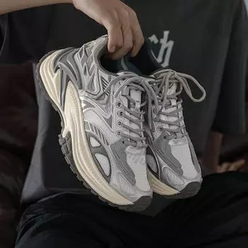 Мужские сетчатые кроссовки на толстой подошве, спортивная обувь, осенняя повседневная мода, кроссовки на шнуровке для бега, обувь для ходьбы на открытом воздухе на платформе 40