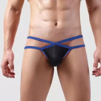 Мужские сетчатые стринги с низкой талией: Сексуальный, дышащий, полые бока S