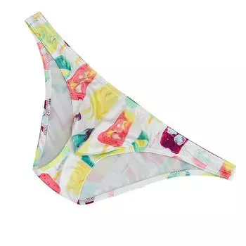 Мужские сетчатые трусы с Т-образной спинкой и сексуальным принтом с заниженной талией 2XL