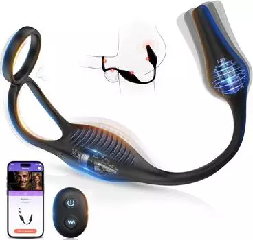 Мужские секс-игрушки для мужчин Массажер простаты Кольцо для пениса Кольцо для пениса с дистанционным управлением Анальные игрушки Анальная пробка Вибратор для точки G Дилдо Анальная пробка Взрослая секс-игрушка