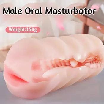 Мужские секс-игрушки Мастурбация Рот Глубокая глотка Искусственная настоящая вагина Оральный секс Мужской мастурбатор Оральный секс Реалистичная резиновая вагина