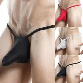 Мужские сексуальные дышащие трусы с низкой посадкой, стринги, стринги, Т-образная задняя оболочка, трусы JJ L