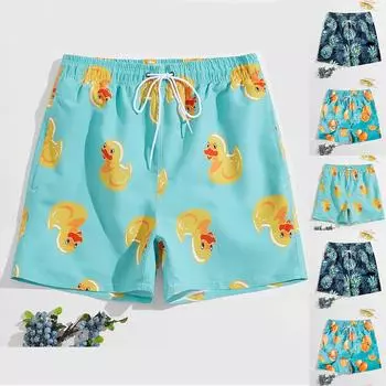 Мужские сексуальные плавки для бодибилдинга с градиентом, пляжные плавки-боксеры XL