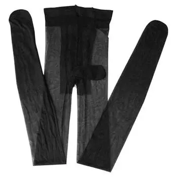 Мужские сексуальные прозрачные прозрачные чулки из тюля с ультратонкими эластичными чулками с рукавом JJ