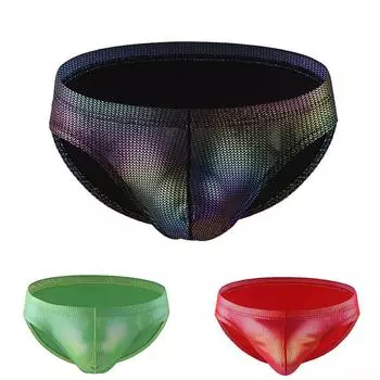 Мужские сексуальные трусы с низкой посадкой, осенние черные трусы с нотами M