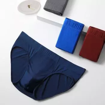 Мужские сексуальные трусы с заниженной талией – летнее тонкое, удобное и дышащее нижнее белье большого размера 5XL белый