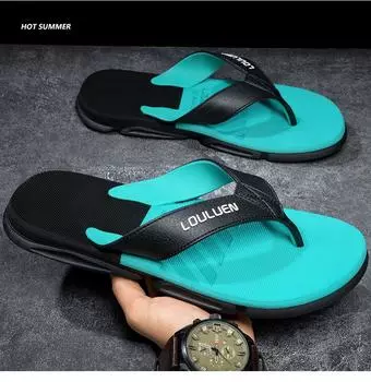 Мужские сезонные тапочки, летние мужские модные пляжные тапочки из ЭВА с толстой подошвой, нескользящие уличные классные тапочки для мужчин 39 красный