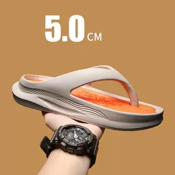 Мужские шлепанцы, элегантные мужские мягкие тапочки, удобная массажная летняя обувь, мужские уличные спортивные тапочки 39-46 46 белый