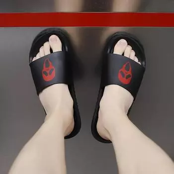 Мужские шлепанцы для мужчин, пляжные, повседневные, черные, хаки, коричневые, на плоской подошве, большие летние туфли с открытым носком для мальчиков 38-49 EU:39 белый