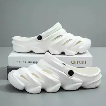 Мужские шлепанцы, летняя обувь, мужские пляжные тапочки, легкие мягкие тапочки из ЭВА, унисекс, мужские сандалии 40