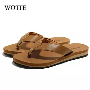 Мужские шлепанцы Летняя пляжная повседневная обувь Мужские сандалии с перекрестными шнурками Нескользящие тапочки унисекс Уличная обувь для ходьбы Мужская обувь Обувь 36 коричневый