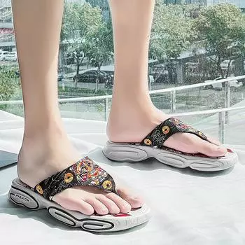 Мужские шлепанцы, походные сандалии из кожи, летние белые, черные, широкие, синяя, пляжная обувь, большие размеры, открытый носок, большие размеры EU:39 чёрный