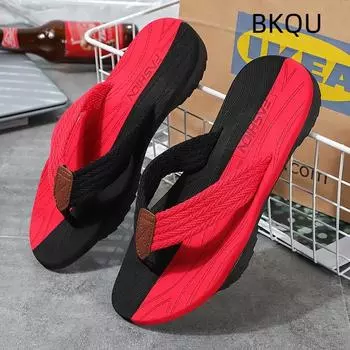 Мужские шлепанцы, повседневная износостойкая нескользящая модная дышащая удобная водонепроницаемая легкая обувь на плоской подошве, летняя основная обувь 39