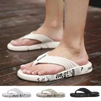 Мужские шлепанцы, простые стильные резиновые тапочки, дышащая быстросохнущая пляжная обувь, домашняя повседневная обувь 39 белый