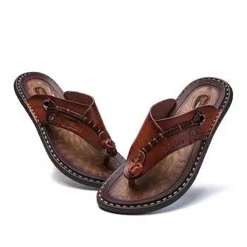 Мужские шлепанцы ручной работы из плетеной веревки, разноцветные, с низкими каблуками, летние повседневные дышащие пляжные туфли для отдыха на открытом воздухе, нескользящие оксфорды. 38 тёмно-синий