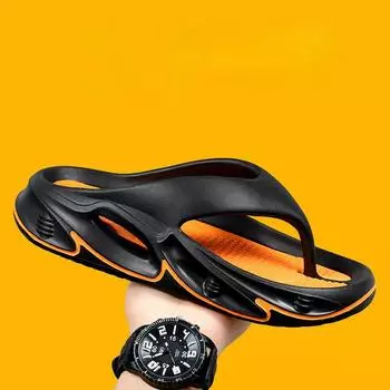 Мужские шлепанцы, уличные домашние тапочки, мужские пляжные сандалии на толстой мягкой подошве, нескользящие домашние мужские и женские тапочки для ванной, шлепанцы 36-37