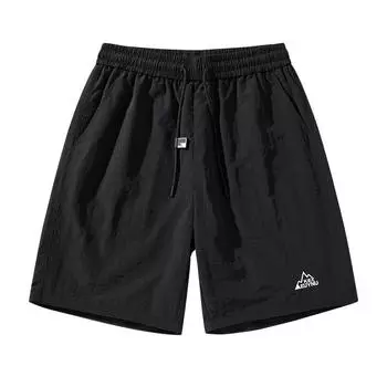 Мужские шорты, быстросохнущие свободные спортивные повседневные брюки с пятью точками, мужские тонкие шорты с вышивкой XXXXL