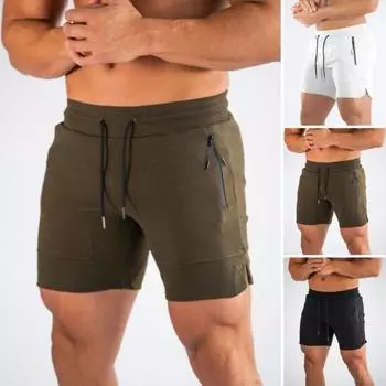 Мужские шорты, быстросохнущие тренировочные мягкие мужские шорты для бега, летние мужские шорты, мужская одежда L белый