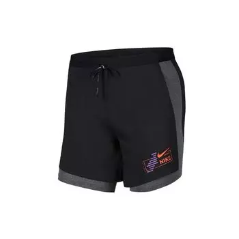 Мужские шорты для бега Nike Flex Stride Future Fast 2-в-1, черные CU5475-010 S