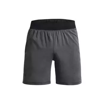 Мужские шорты для бега Under Armour, однотонные, с эластичной резинкой на талии, черные 1376510-001 L