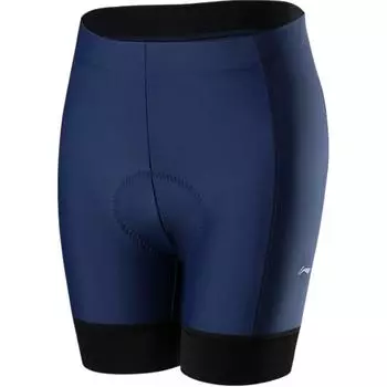 Мужские шорты для велоспорта Li Ning Color Block с высокой талией, удобные, дышащие, обтягивающие, темно-синие, LCTK097-3 L