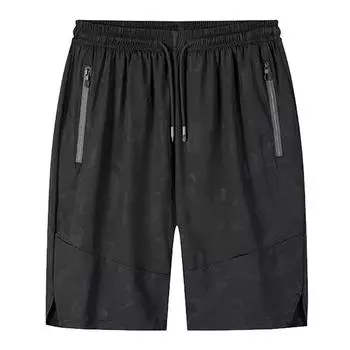 Мужские шорты из ледяного шелка большого размера, летние уличные быстросохнущие пляжные брюки из ледяного шелка для мужчин 8XL