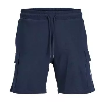 Мужские шорты карго из флиса стандартного кроя JACK & JONES XL темно-синий