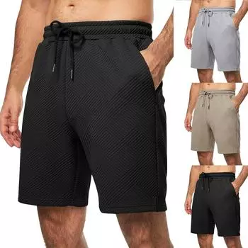 Мужские шорты-карго, повседневные, однотонные, легкие, летние, для работы на открытом воздухе, с несколькими карманами M чёрный