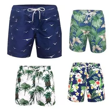 Мужские шорты, летние повседневные обычные пляжные шорты с 3D принтом, весенние эластичные короткие брюки с эластичной резинкой на талии S