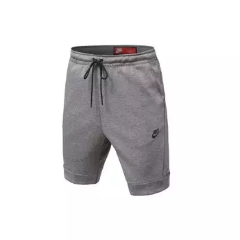 Мужские шорты на шнурке с принтом логотипа Nike Серые 805161-091 XL