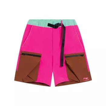 Мужские шорты с эластичным поясом и принтом логотипа Li Ning, многоцветные, AKSS055-1 M