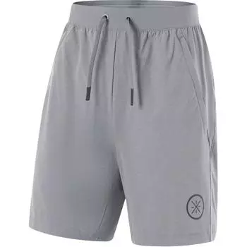 Мужские шорты серии Li Ning Wade, однотонные, со средней талией, удобные, дышащие, прямые, спортивные, темно-серые AKYU351-1 M
