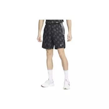 Мужские шорты в клетку с завязками в однотонную клетку Nike, черные DX0897-010 M