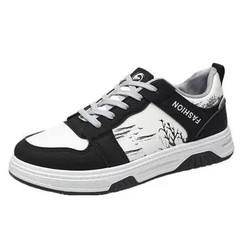 Мужские скейтерские туфли нового стиля 2025 года, туфли с рисунком тушью National Tide, повседневные кроссовки Autumn Tide, удобная обувь с низким вырезом, подходящая ко всему. 39