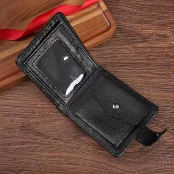 Мужские складные кошельки из искусственной кожи, классические короткие кошельки, высококачественный карман для монет, подарок кофейный