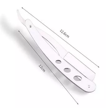 Мужские складные лезвия из нержавеющей стали, старомодная бритва, ручная бритва для бритья, скребок для лица, парикмахерская бритва, нож для удаления волос на теле и лице