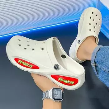 Мужские слипоны на каблуке, сандалии, мужская мода, повседневная обувь для тенниса, мужские тапочки, детская повседневная мужская летняя обувь 2024 года, Walker Tennis 39 чёрный