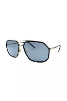 Мужские солнцезащитные очки Dolce&Gabbana 2285 02 81 60 Золотая геометрическая оправа