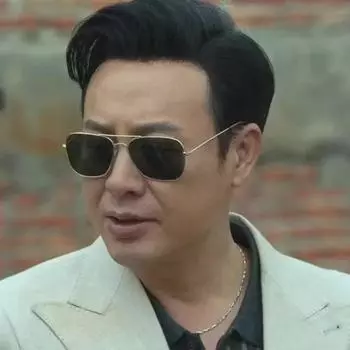 Мужские солнцезащитные очки Kuang Biao Gao для рыбалки и вождения с защитой от ультрафиолета Black Frame Gray Lens