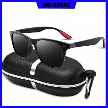 Мужские солнцезащитные очки, поляризационные солнцезащитные очки UV400, солнцезащитные очки дневного и ночного использования двойного назначения, безопасные для вождения, очки ночного видения, легкие очки чёрный