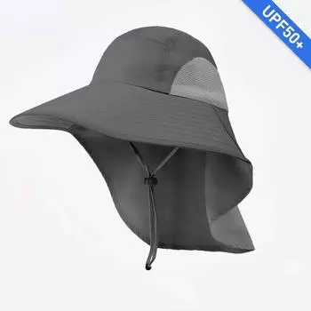 Мужские солнцезащитные шапки с большим карнизом, шляпа для скалолазания, рыбацкая шляпа, работа на открытом воздухе, пеший туризм, скалолазание, защита от солнца, водонепроницаемая складная шляпа от солнца