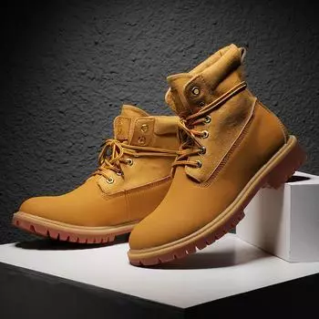 Мужские спилковые кожаные осенне-зимние теплые плюшевые кроссовки, женские зимние ботильоны, обувь для пустыни, рабочие оксфорды в стиле ретро 39