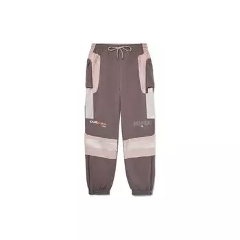 Мужские спортивные брюки Li Ning Badfive с цветным принтом и буквами, коричневые, AYKR545-2 XL