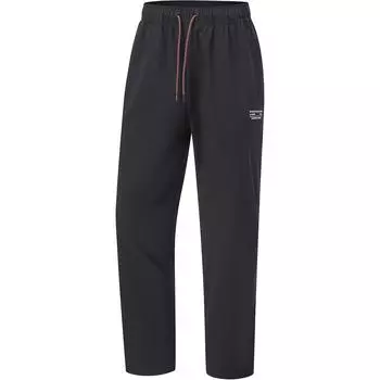 Мужские спортивные брюки Li Ning Fitness Series, водонепроницаемые, прямые, удобные, универсальные, трикотажные, черные, AYKU103-1 3XL
