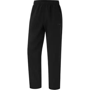 Мужские спортивные брюки Li Ning Fitness Series, однотонные, со средней талией, прямые, черные, AYKU519-1 M