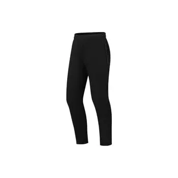 Мужские спортивные брюки Li Ning Fitness Series, однотонные, водонепроницаемые, ветрозащитные, прямые, черные, AYKSA11-1 3XL