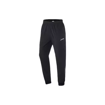 Мужские спортивные брюки Li Ning Running Series Quick-Dry Cool Tapered Woven, черные AYKQ419-1 S