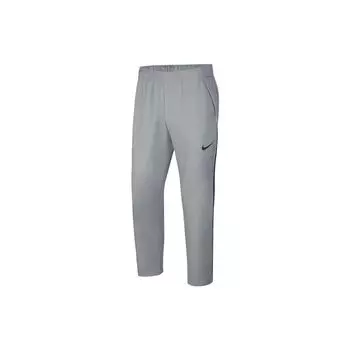 Мужские спортивные брюки прямого кроя с однотонным логотипом Nike Dri-FIT, серые DM6627-073 L