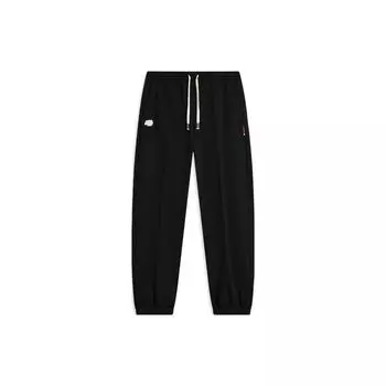 Мужские спортивные брюки свободного кроя Li Ning Badfive, однотонные, черные AKLT843-4 L